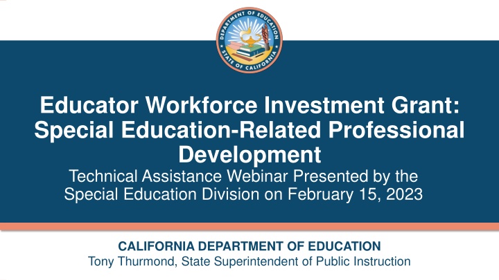 educator workforce investment grant special n.w