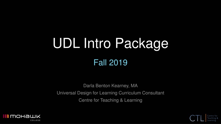 udl intro package n.w