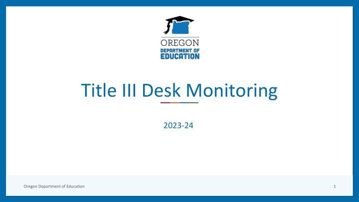 title iii desk monitoring n.w