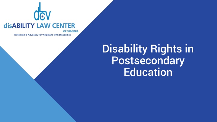 disability rights in postsecondary education n.w