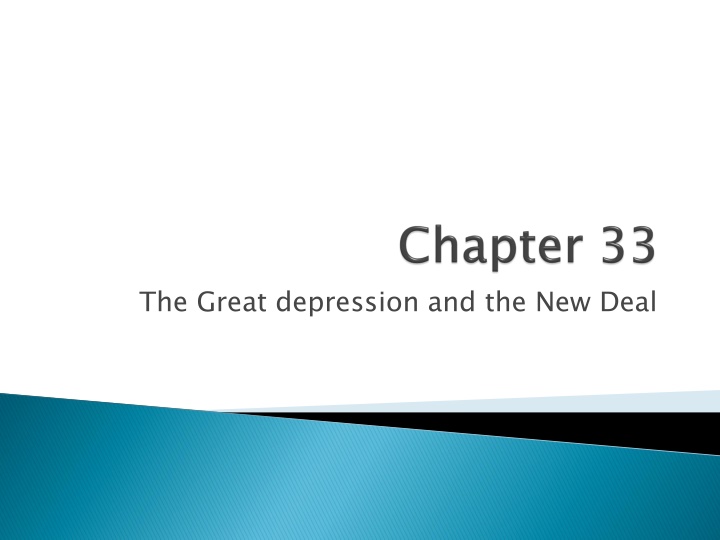 the great depression and the new deal n.w