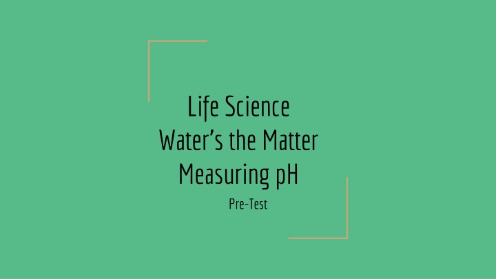 life science water s the matter measuring n.w