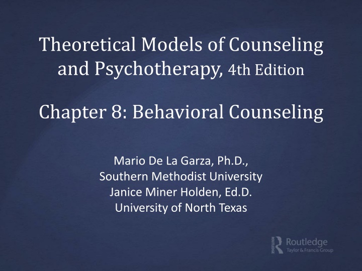 theoretical models of counseling n.w