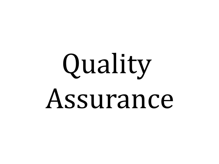 quality assurance n.w