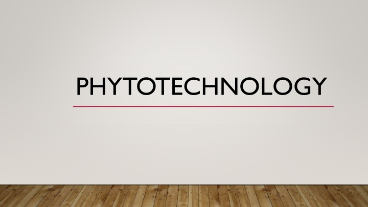 phytotechnology n.w