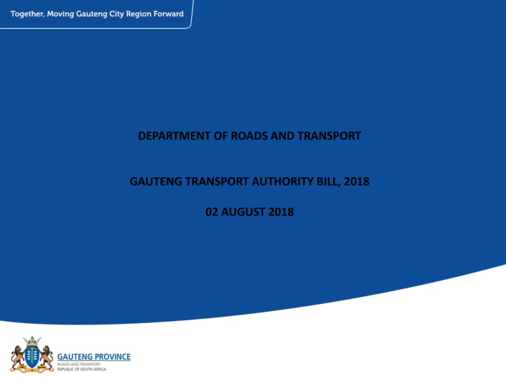 department of roads and transport n.w
