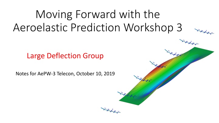 moving forward with the aeroelastic prediction n.w