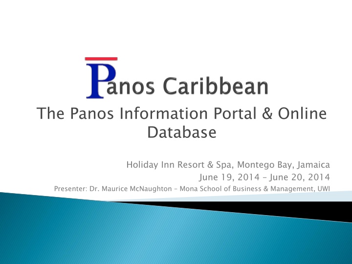 the panos information portal online database n.w