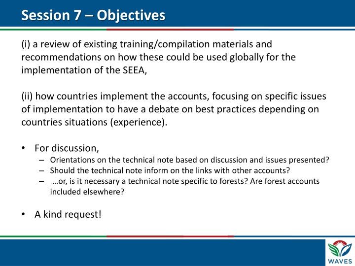 session 7 objectives n.w