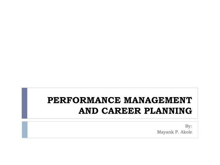 performance management and career planning n.w