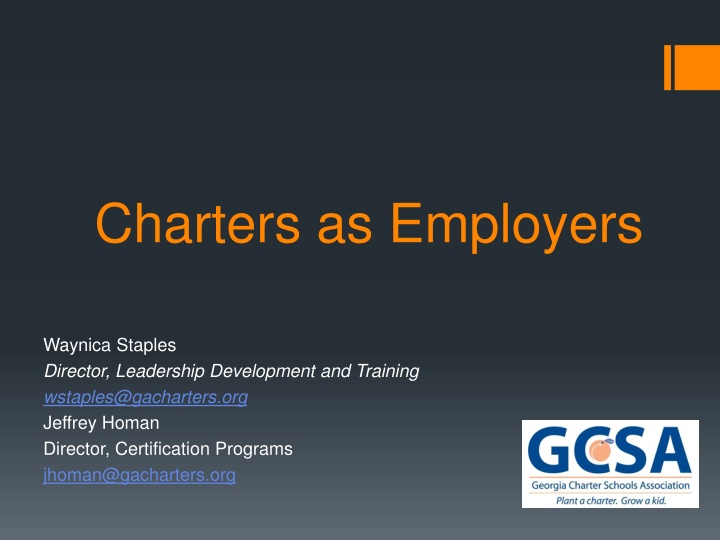 charters as employers n.w