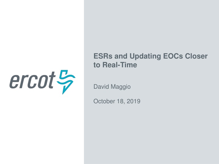 esrs and updating eocs closer to real time n.w