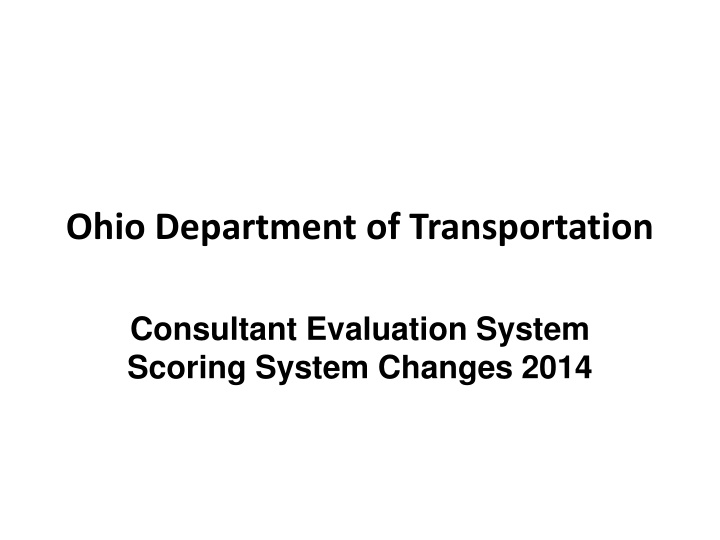 ohio department of transportation n.w