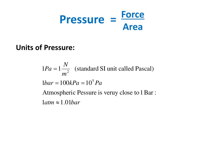 pressure force n.w
