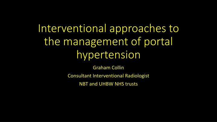 interventional approaches to the management n.w