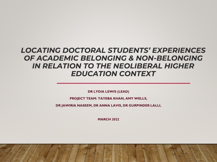locating doctoral students experiences n.w