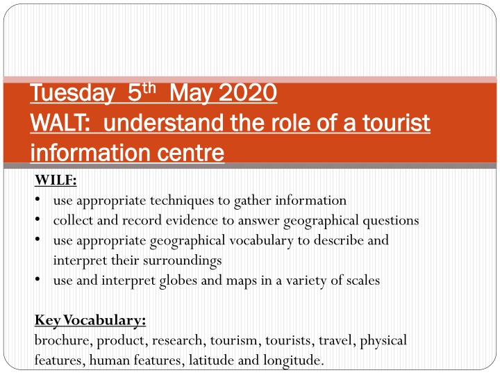 tuesday 5 tuesday 5 th th may 2020 walt n.w