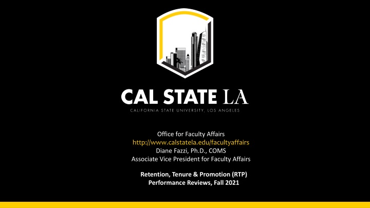 office for faculty affairs http www calstatela n.w