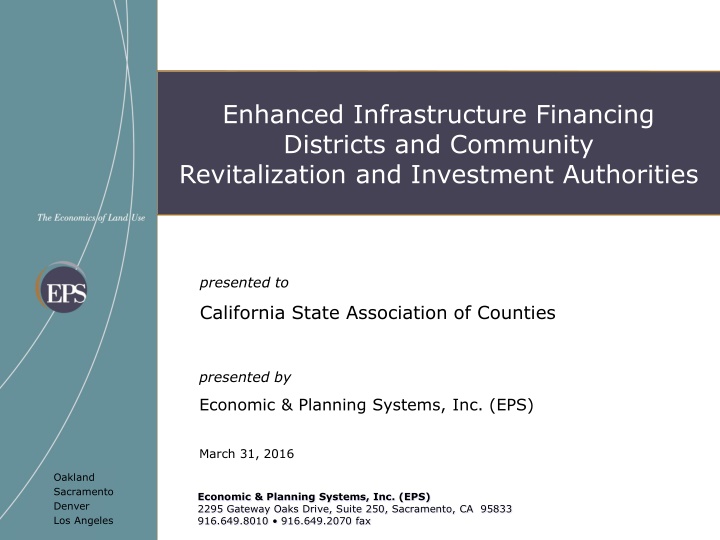 enhanced infrastructure financing districts n.w