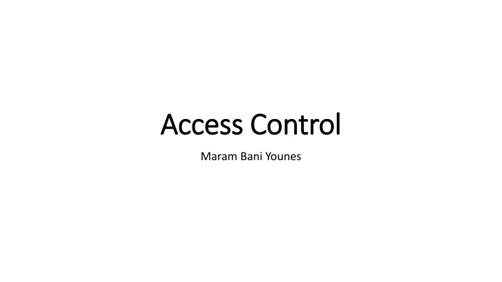 access control access control n.w