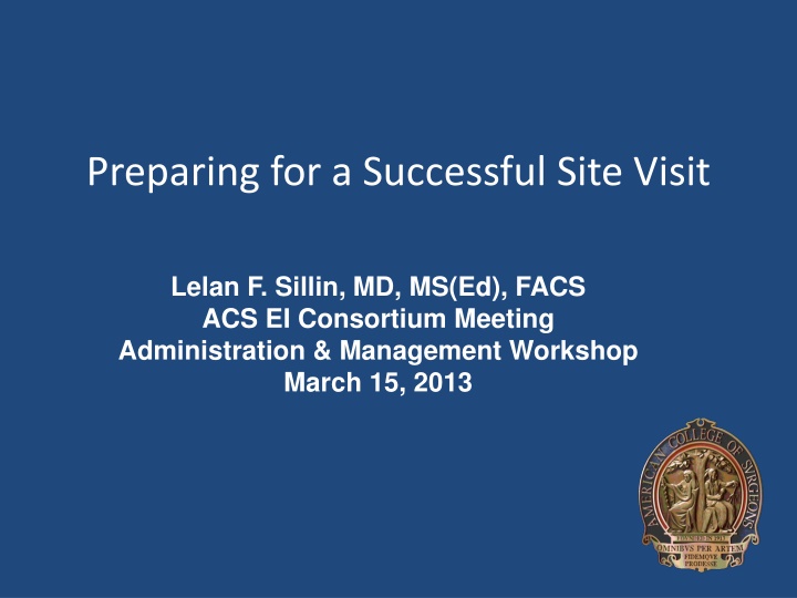 preparing for a successful site visit n.w