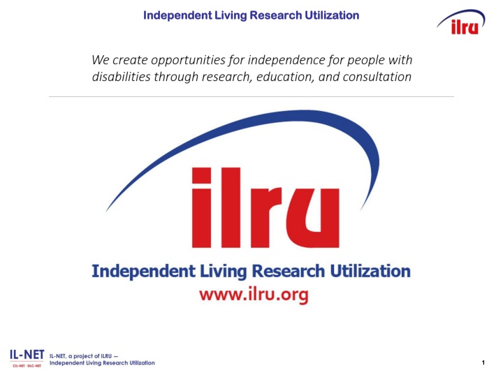 independent living research utilization n.w