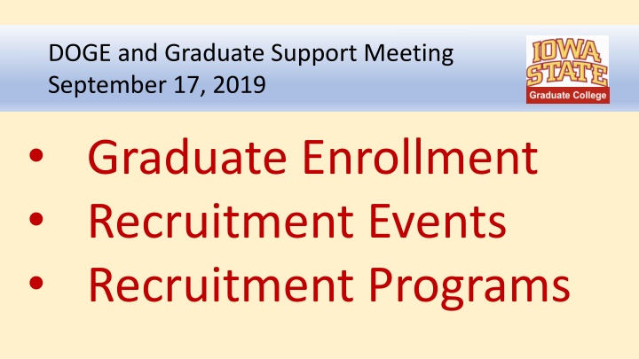 doge and graduate support meeting september n.w