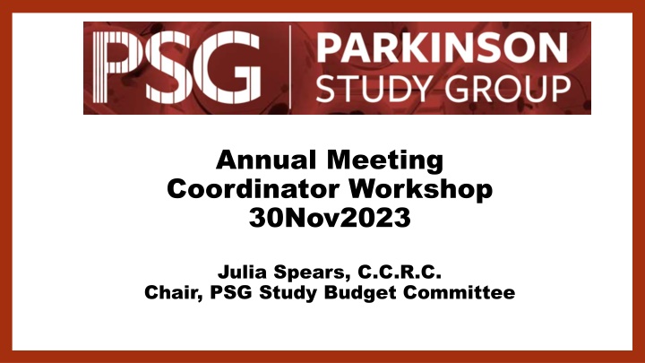 annual meeting coordinator workshop 30nov2023 n.w