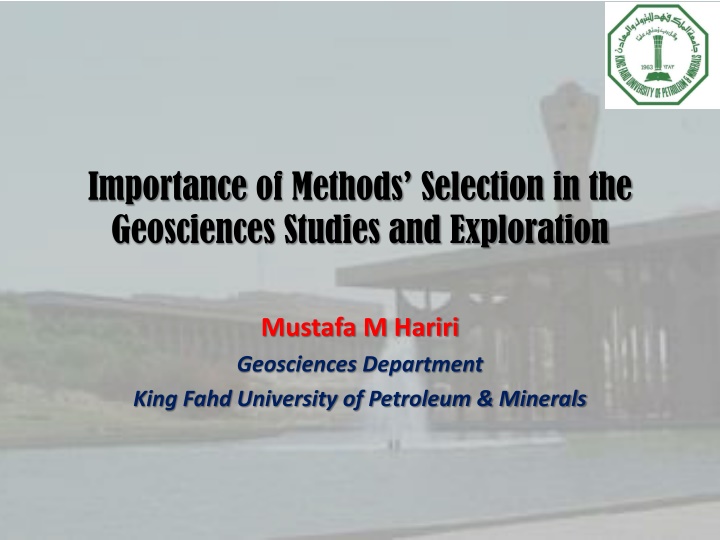 importance of methods selection n.w