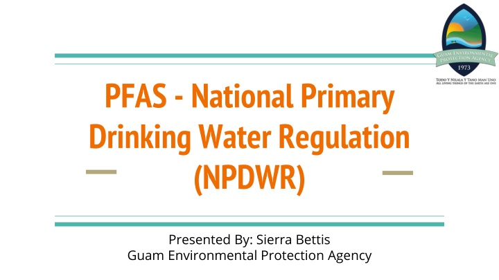 pfas national primary drinking water regulation n.w