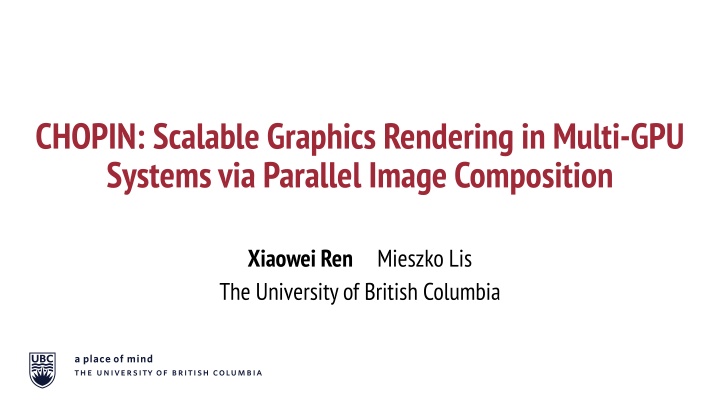 chopin scalable graphics rendering in multi n.w