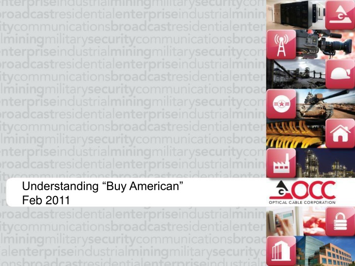 Buy American Act Compliance