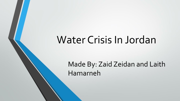 water crisis in jordan n.w