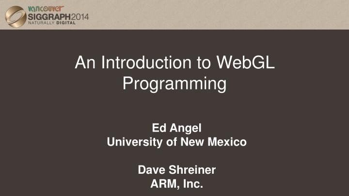 an introduction to webgl programming n.w
