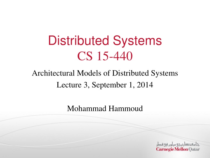 distributed systems cs 15 440 n.w