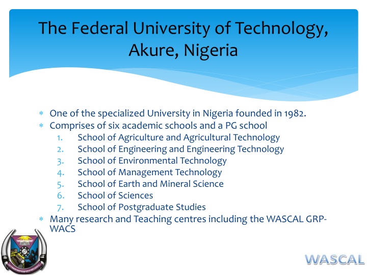 the federal university of technology akure nigeria n.w
