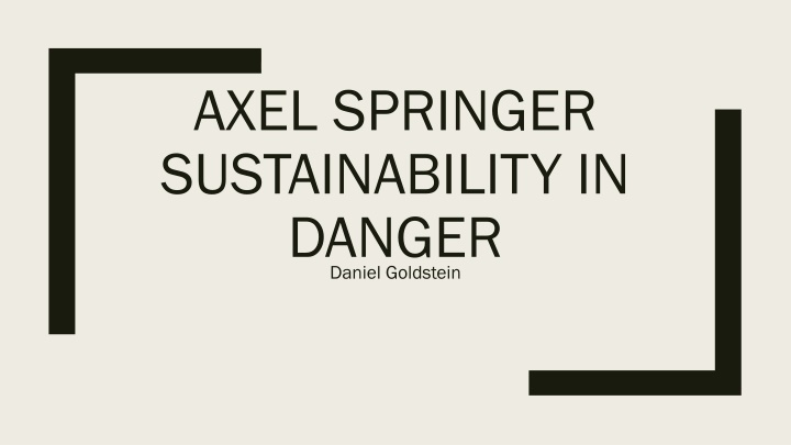 axel springer sustainability in danger daniel n.w
