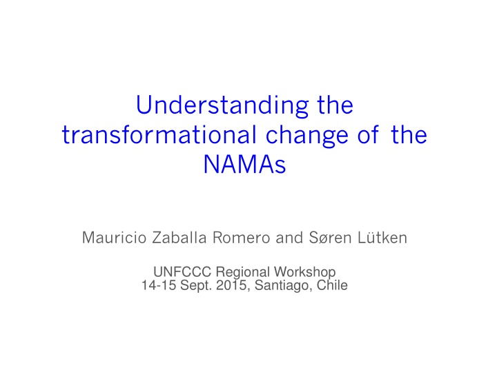 understanding the transformational change n.w