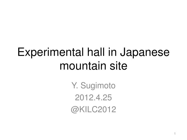experimental hall in japanese mountain site n.w