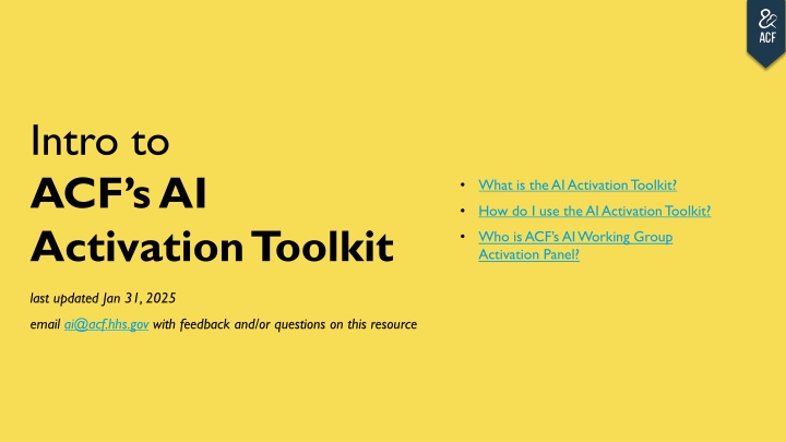 intro to acf s ai activation toolkit n.w
