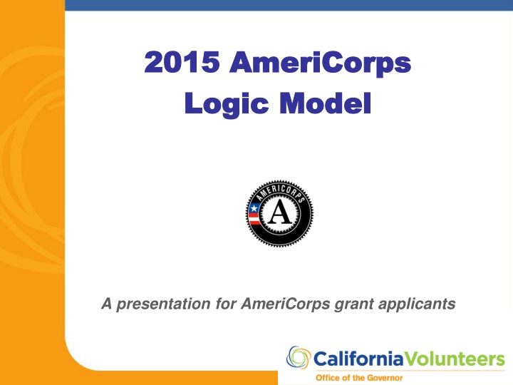 2015 americorps 2015 americorps logic model logic n.w