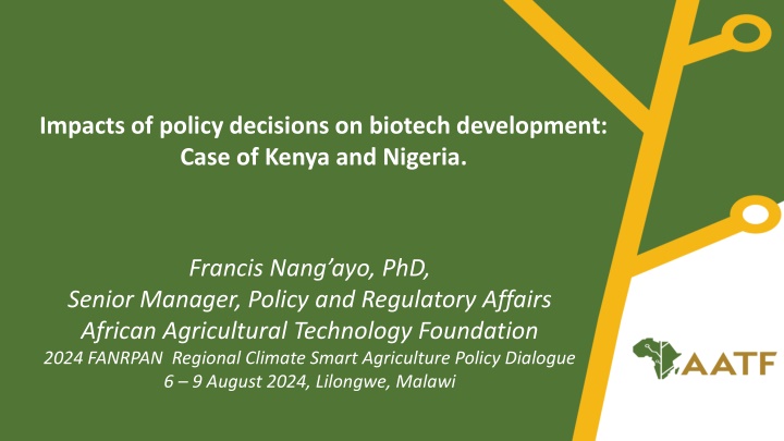 impacts of policy decisions on biotech n.w
