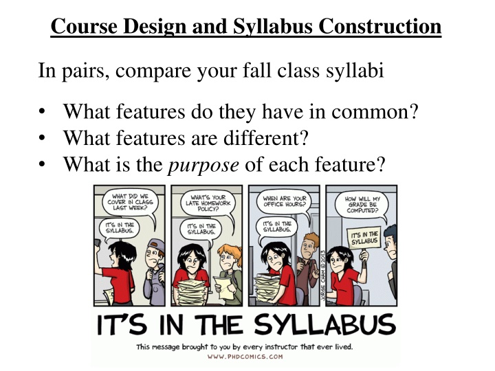 course design and syllabus construction n.w