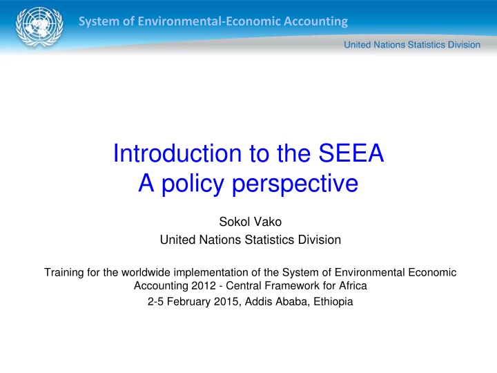 system of environmental economic accounting n.w