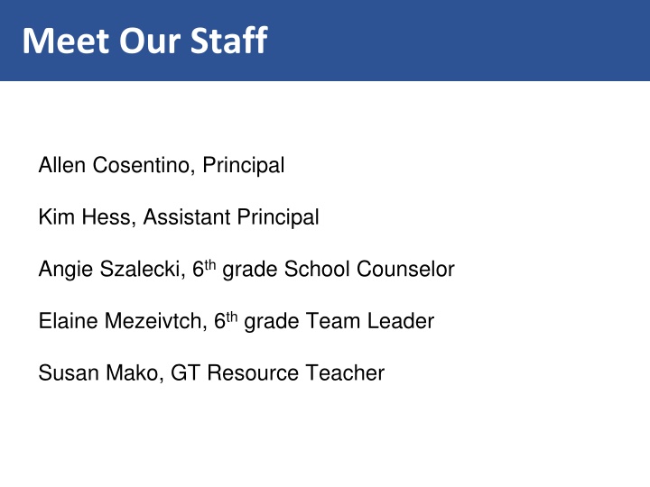 meet our staff n.w