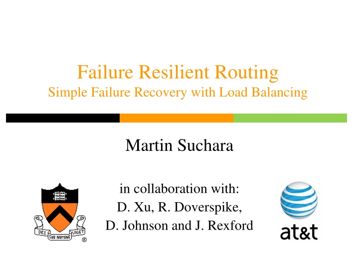 failure resilient routing simple failure recovery n.w