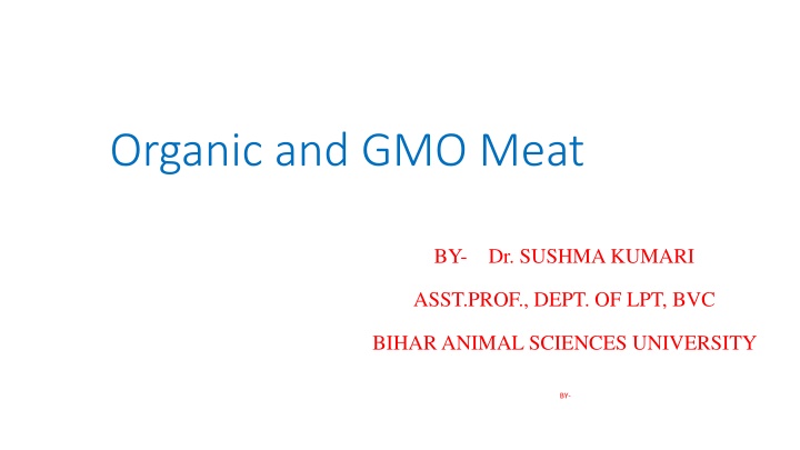 organic and gmo meat n.w