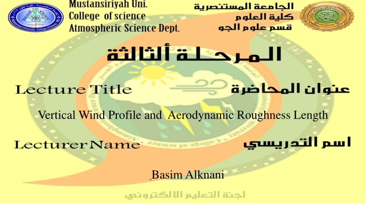 vertical wind profile and aerodynamic roughness n.w