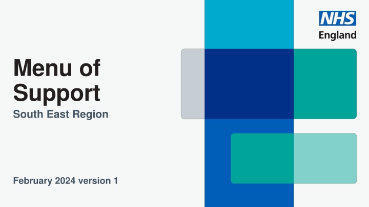menu of support south east region n.w