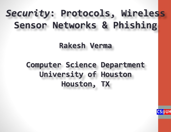 security protocols wireless sensor networks n.w
